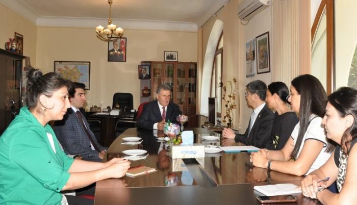 Состоялась встреча с Чрезвычайным и Полномочным Послом Японии в Азербайджане Вада Джуничи