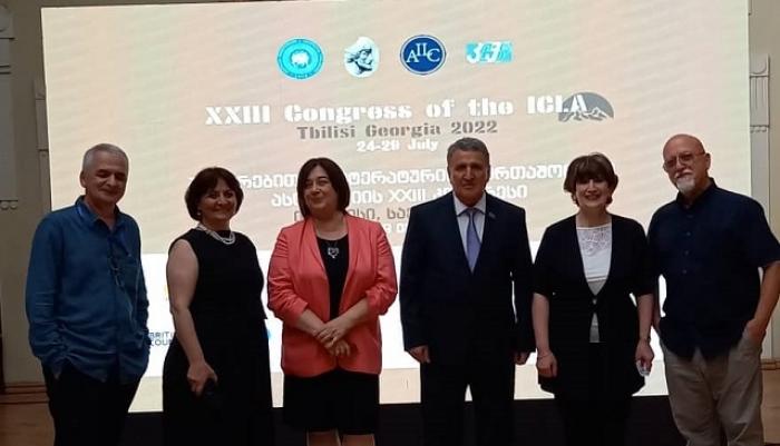 Academician Isa Habibbeyli delivered a paper at the international congress held in Tbilisi