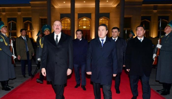 The official visit of the President of Azerbaijan Ilham Aliyev to Kazakhstan has ended