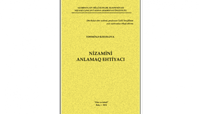 Təhminə Bədəlova. Nizamini anlamaq ehtiyacı