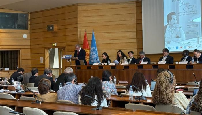 Akademik İsa Həbibbəyli UNESCO<abbr>-</abbr>da Çingiz Aytmatova həsr olunmuş konfransda çıxış edib
